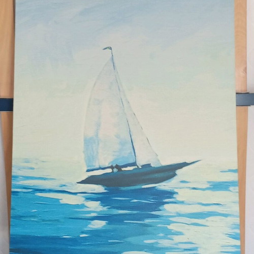 Canvas painting 70x100 stretched, like new