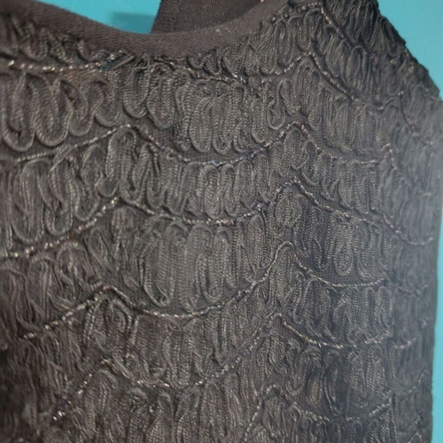 Vintage sleeveless top with embroidery black used, size L