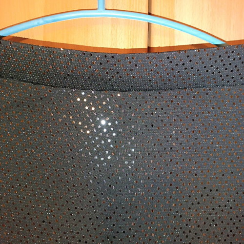Women's leggings new black with silver shiny design size M-L