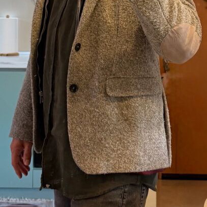 Zara men's jacket used gray size S