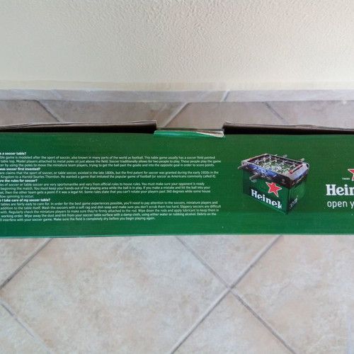 Heineken wooden foosball table new