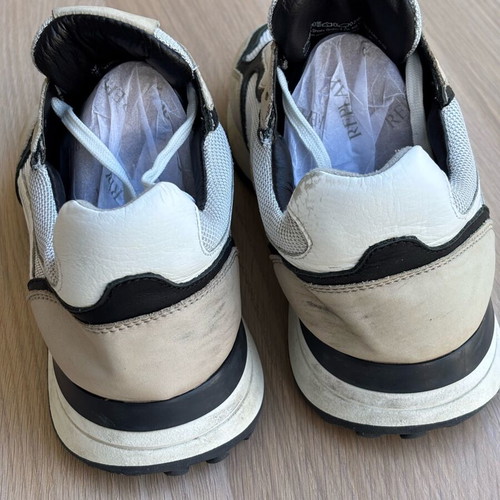 Marco Tozzi sneakers used, size 44, beige and black