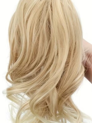 Blonde Hair Ponytail With Claw Clip 32 cm Synthetic Hair like new