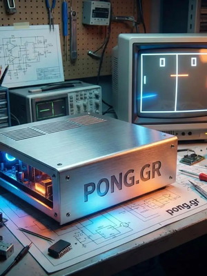 Domain pong.gr for gaming, retro and tech projects