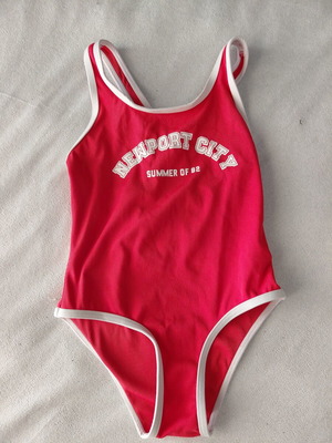 Zara girls' one-piece swimsuit used, size 4-5 (110 cm), red