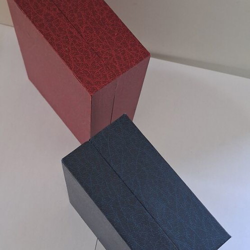 Watch boxes used, set of two with wooden interior