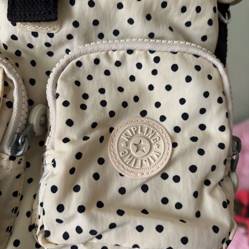 Kipling mini backpack like new, black and white