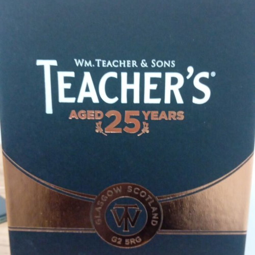 Teacher's 25 Years new Scotch whisky 700ml