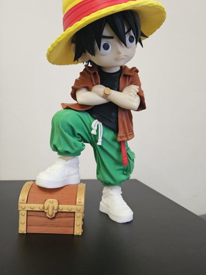 Monkey D. Luffy One Piece 3D Printed Figure 30 cm used