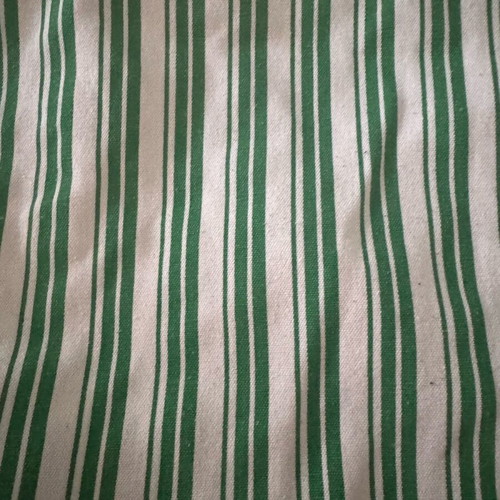 Tote beach bag H&M used, white and green shoulder bag