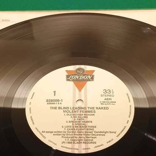 Violent Femmes The Blind Leading The Naked vinyl like new, rock