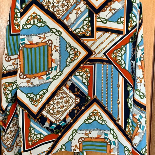 Primark women's shirt like new, colorful with waist tie