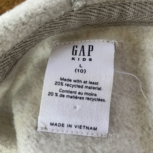 GAP Kids Hoodie Grey with Pink Details Size L 10-11 Years Like New