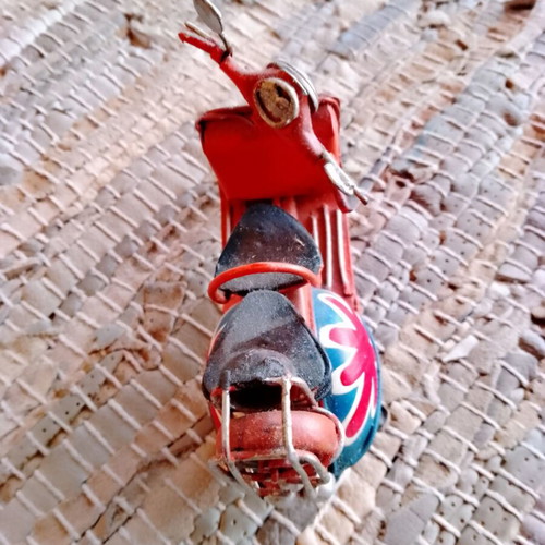 Decorative metal Vespa used
