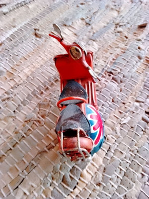 Decorative metal Vespa used