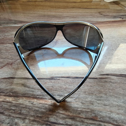 Bottega Veneta Vintage men's biker style polarized sunglasses
