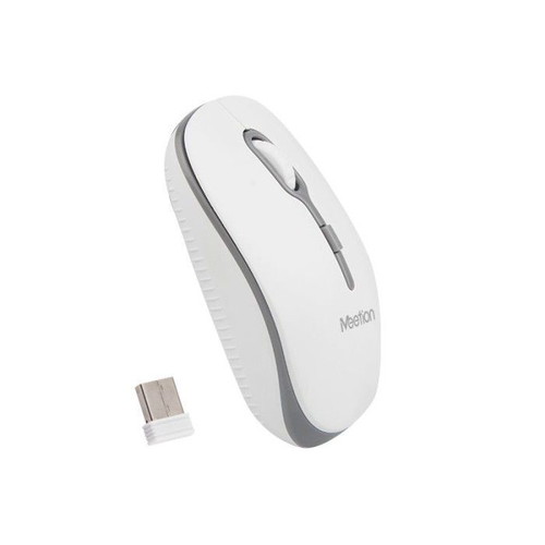 Meetion MT-R547 wireless mouse white and gray, new