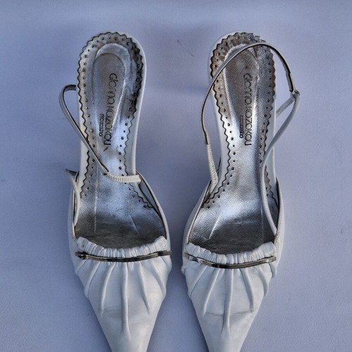 Gianna Kazakou leather pumps size 38 like new white