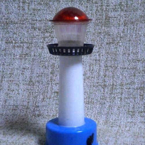 Lighthouse lamp new with box, functional, vintage