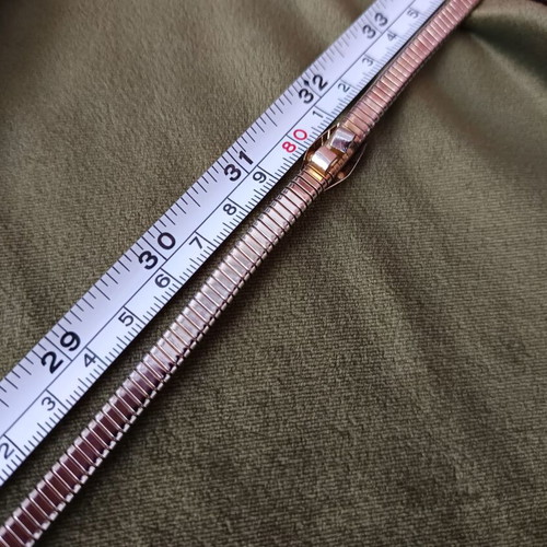 Vintage metal snake belt silver with iridescent hues, like new