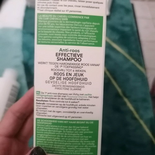 Dercos Sensitive shampoo used, about half full