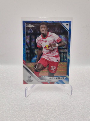 2021-22 Topps Chrome UEFA Champions League Blue Wave Ilaix Moriba #95 Rookie κάρτα μεταχειρισμένη