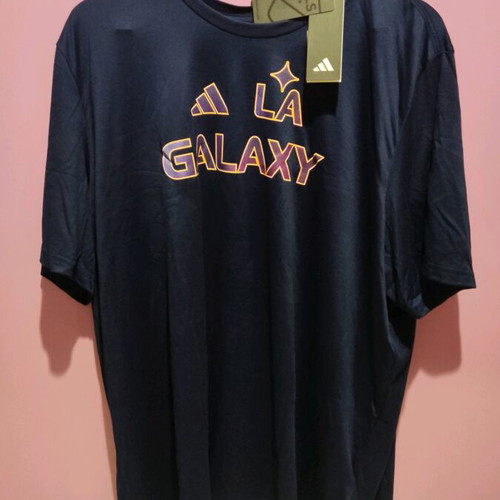 Adidas LA Galaxy Men's Short Sleeve Pregame Tee 2XL new, blue