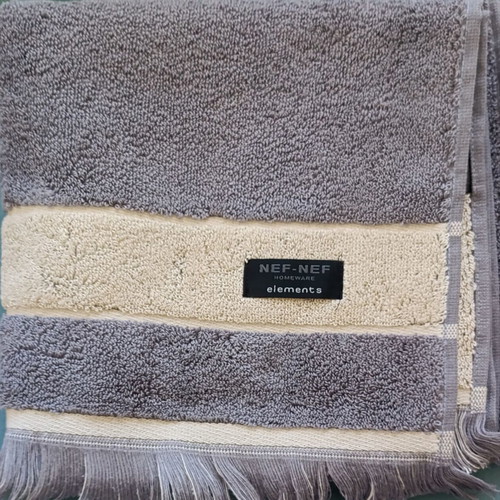 Sentimen Nef Nef face towel new, grey 50x90 cm