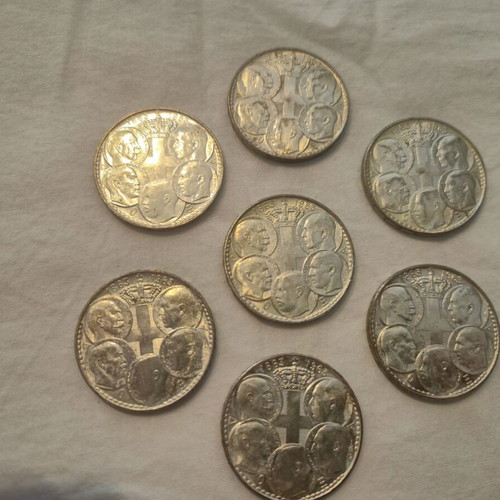 Silver collectible 30 Drachma coin 1963