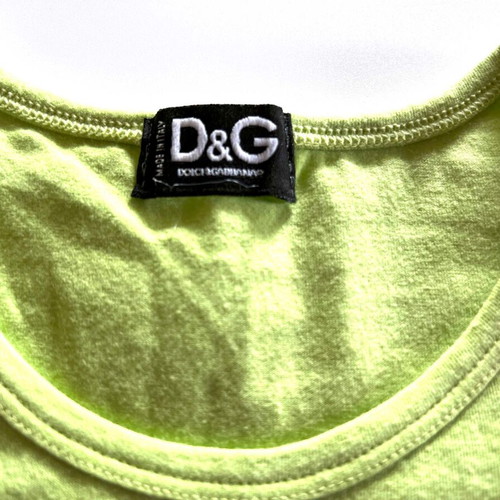 Dolce Gabbana blouse used green long sleeve with D&G logo