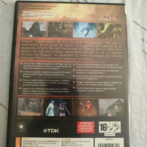 Knight of the Temple PC game like new