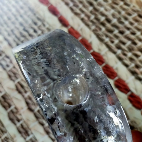 Glass candle holder used