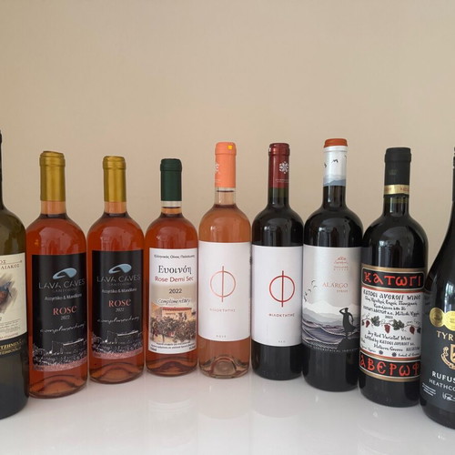 White, rosé and red wines new, pack of 9 bottles