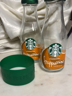 Starbucks set of 3 bottles and hot protector used