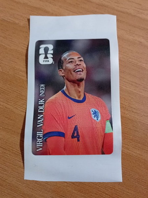 Panini FIFA World Cup 2026 Coca Cola Van Dijk стикер EU издание нов