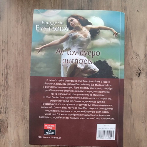Book Αν τον άνεμο ρωτήσεις by Ευαγγελία Ευσταθίου like new