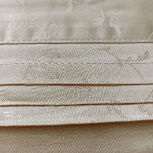 Double jacquard cotton satin 300 thread count beige duvet cover Daς home new