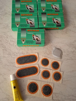 Bicycle patches new, set of 5 pieces