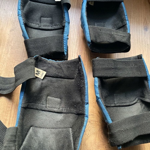 Knee and elbow pads used, small and medium size for kids and adults