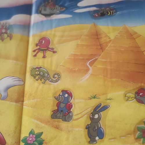 Panini Sonic 1994 album used with stickers and poster
