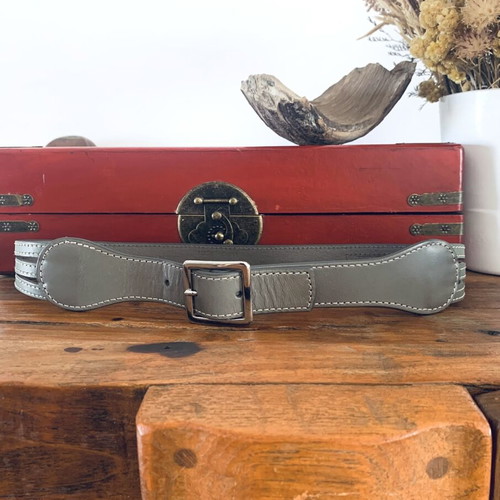 Paul & Joe Sister waist belt new, grey-olive color, size 80