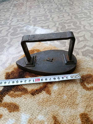 Old cast iron iron used