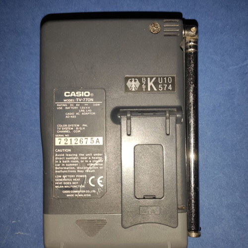 Casio TV-770N Portable Analog TV like new