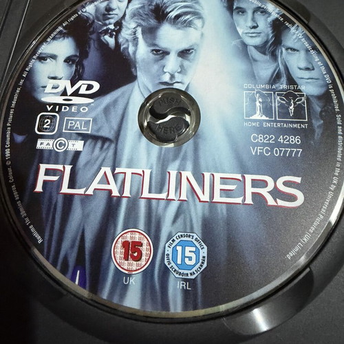 Flatliners DVD like new with Greek subtitles