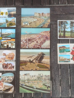 Set of 10 vintage postcards from Belgium