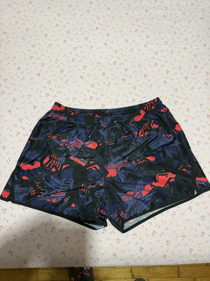 Med men's swim shorts new, size 2XL, blue and red