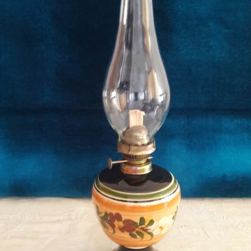 Vintage ceramic oil lamp like new