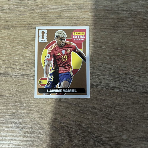 FIFA World Cup Lamine Yamal Extra Sticker Bronze in Excellent Condition