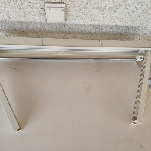 Leifheit wall-mounted drying rack for bathroom or balcony like new with 5 rods