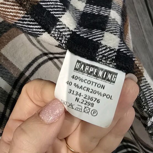Maxi checked shirt coat like new, white